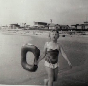 The Author and Artist Francie - Del Mar Beach