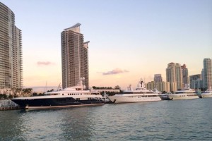 View From Our Boat In Miami Harbor