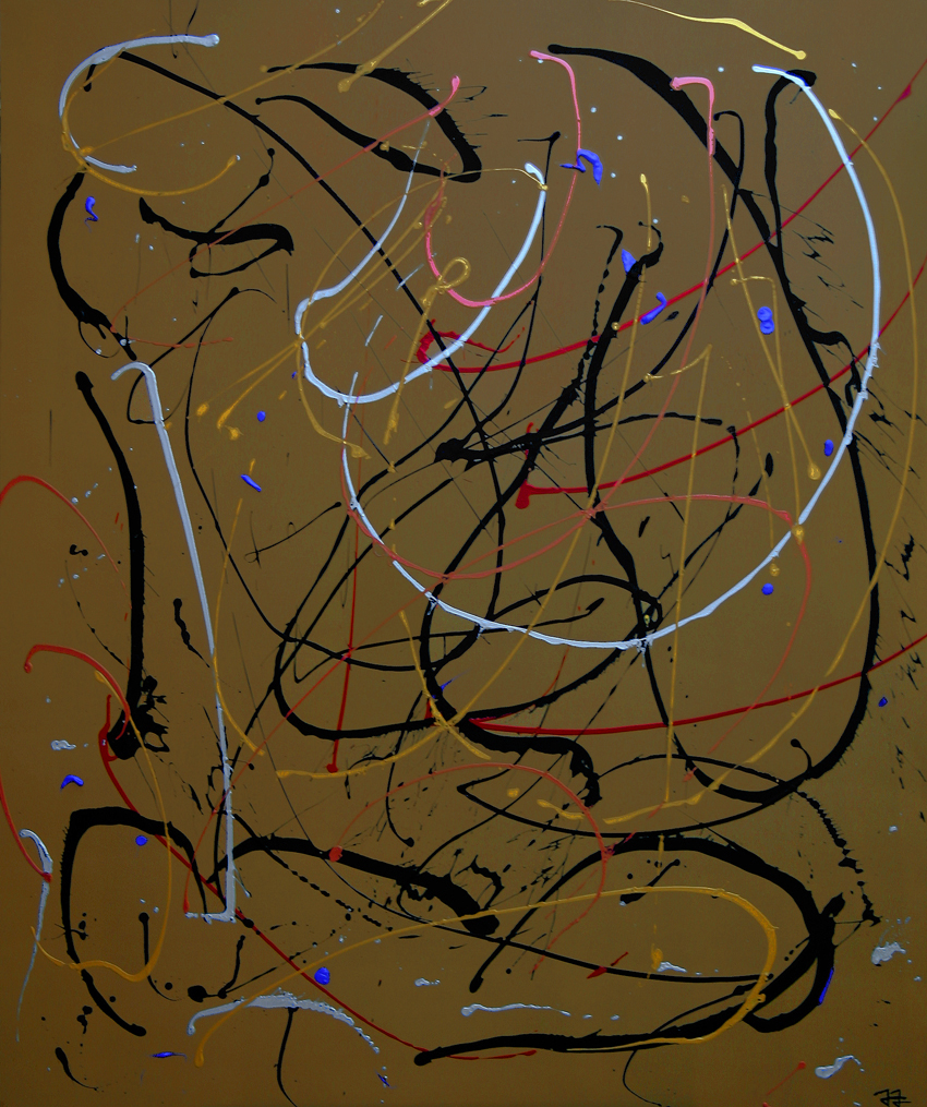 COPPERLINE (acrylic on canvas 72 x 60)