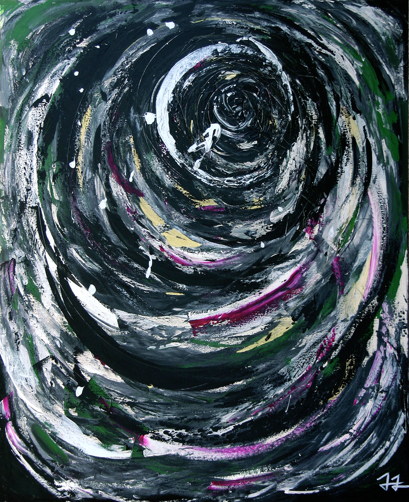 BLACK HOLE (60 x 48 Acrylic on Canvas)